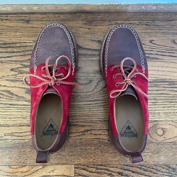 John Fluevog Angel Boat Shoes Little Wing Size 10 Leather Lace Up Chunky loafers main image 12